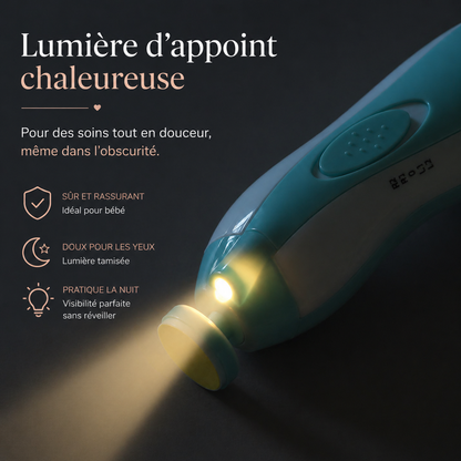 Lime à ongles Électrique pour bébé - Faible bruit